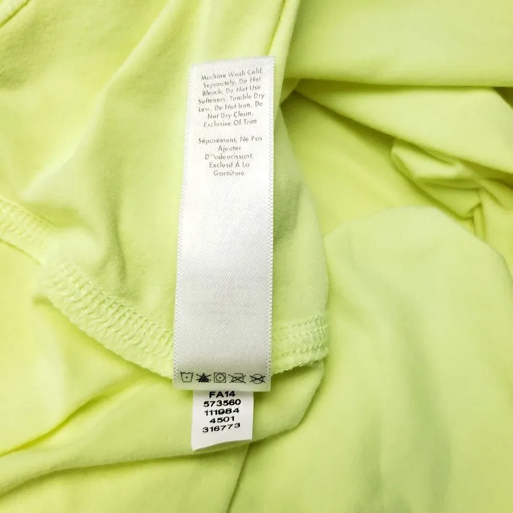 Lucy Tech neon green yellow athletic tank Small
